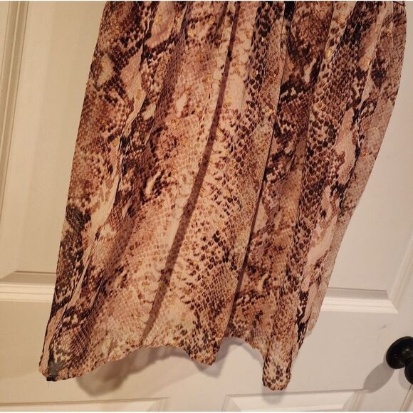 Xhilaration pink and gold snakeskin patterned mini dress XXL - Picture 4 of 5